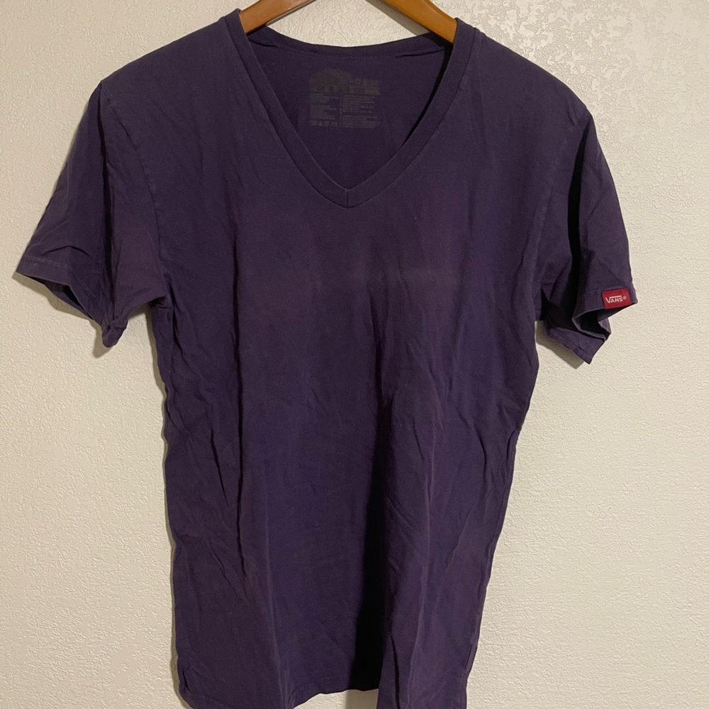 Vans Men’s Deep Purple V-Neck Short Sleeve Tee